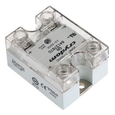 Sensata / Crydom 8413 Series Solid State Relay, 30 A dc Load, Panel Mount, 50 V dc Load, 32 V dc Control
