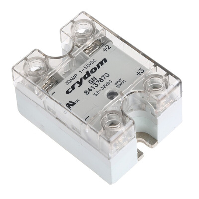 Sensata / Crydom 8413 Series Solid State Relay, 30 A dc Load, Panel Mount, 50 V dc Load, 32 V dc Control