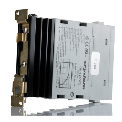 Sensata / Crydom GNR Series Solid State Relay, 20 A rms Load, DIN Rail Mount, 600 V rms Load, 32 V dc Control