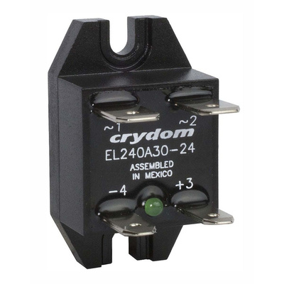 Sensata / Crydom EL Series Solid State Relay, 30 A dc Load, Panel Mount, 280 V ac Load, 14 V dc Control