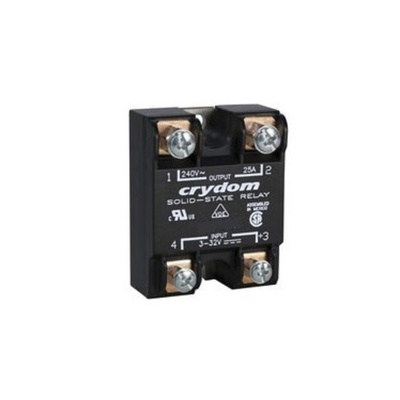 Sensata / Crydom HD Series Solid State Relay, 75 A rms Load, Panel Mount, 530 V ac Load, 32 V dc Control