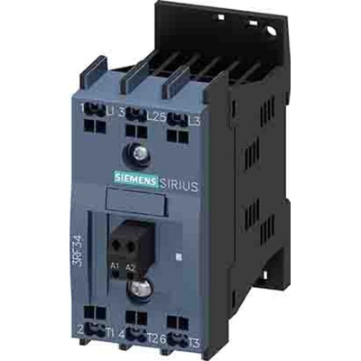 Siemens 3RF34 Series Solid State Relay, 5.2 A Load, DIN Rail Mount, 480 V Load