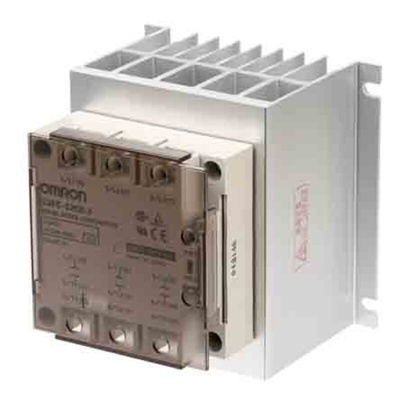 Omron G3PE Series Solid State Relay 3 Phase, 25 A Load, 480 V ac Load