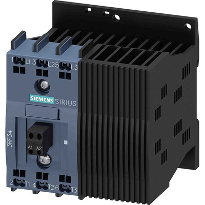 Siemens 3RF34 Series Solid State Relay, 9.2 A Load, DIN Rail Mount, 480 V Load