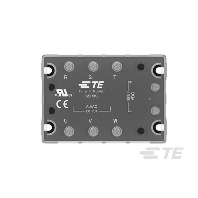 TE Connectivity SSR3 Series Solid State Relay 3 Phase, 25 A Load, Panel Mount, 480 V ac Load