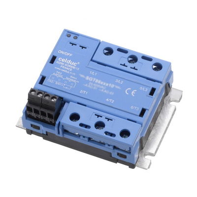 Celduc SGR Series Solid State Relay, 16 A Load, Panel Mount, 520 V ac Load, 30 V dc Control