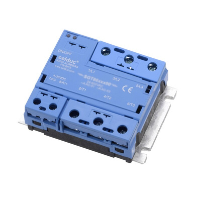 Celduc SGT 2G Series Solid State Relay, 75 A Load, Panel Mount, 640 V ac Load, 280V ac/dc Control