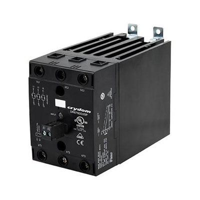 Sensata / Crydom DR67 Series Solid State Relay, 30 A Load, DIN Rail Mount, 600 V ac Load