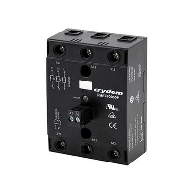 Sensata / Crydom PM67 Series Solid State Relay, 55 A Load, Panel Mount, 600 V ac Load