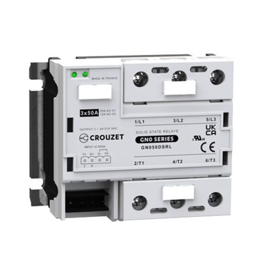 Crouzet GN0 Series Solid State Relay, 50 A Load, Panel Mount, 510 V rms Load