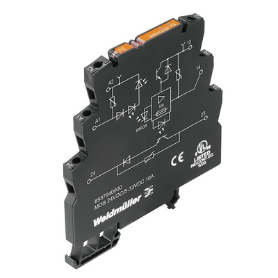 Weidmuller 8937 Series Solid State Relay, 10 A Load, DIN Rail Mount, 33 V dc Load