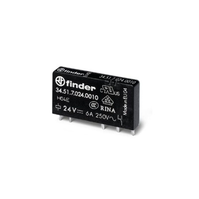 Finder 34 Series Industrial Relay, PCB Mount, Plug In