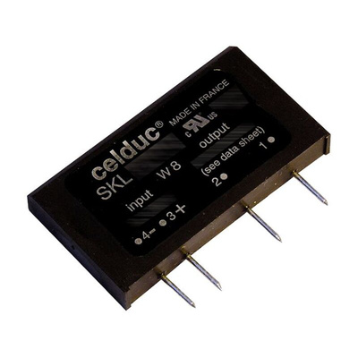 Celduc SKL Series Solid State Relay, 30 A Load, PCB Mount, 600 Vrms Load, 32 Vdc Control