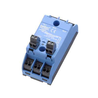 Celduc SMR Series Solid State Relay, 5 A Load, Chassis Mount, 520 Vrms Load, 30 Vdc Control