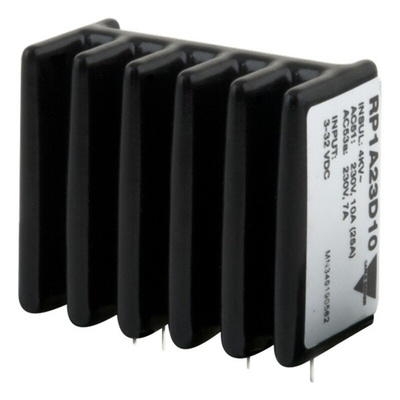 RP1 Series Solid State Relay, 10 A Load, PCB Mount, 480 V ac Load, 32 Vdc Control