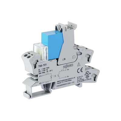 Wago 857 Series Solid State Relay, 5 A Load, DIN Rail Mount, 30 V ac/dc Load