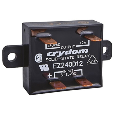Sensata / Crydom EZ Series Solid State Relay, 18 A Load, Panel Mount, 280 V rms Load, 32 V dc Control