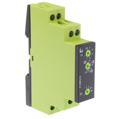 Tele E1ZMQ10 Series DIN Rail Mount Timer Relay, 24 → 240V ac/dc, 1-Contact, 0.05 s → 100h, SPDT