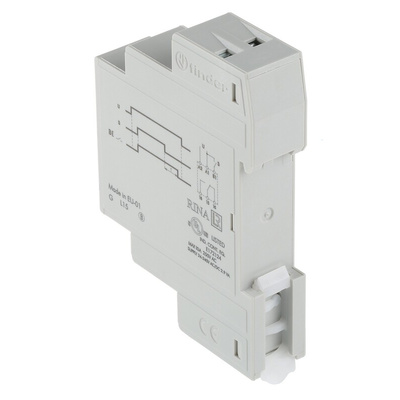 Finder 80 Series Series DIN Rail Mount Timer Relay, 24 → 240V ac/dc, 1-Contact, 0.1 → 20 s, 0.1 →