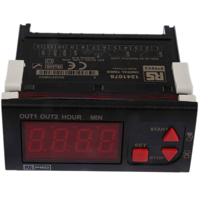 RS PRO Panel Mount Timer Relay, 24V ac/dc