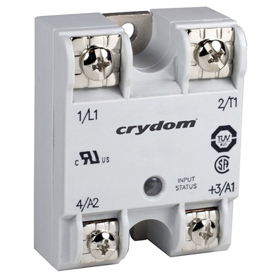 Sensata / Crydom GNA5 Series Solid State Relay, 10 A rms Load, Panel Mount, 280 V ac Load, 280 V ac Control