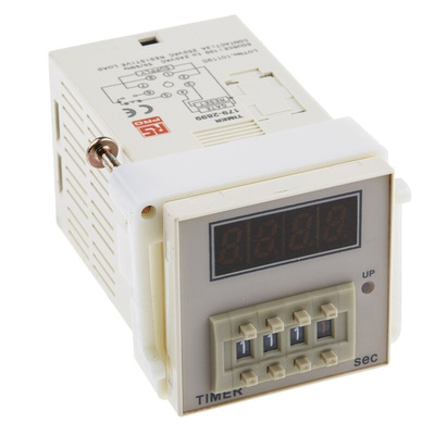 RS PRO Plug In Timer Relay, 100 → 240V ac, 1-Contact, 999.9s, 1-Function, SPDT