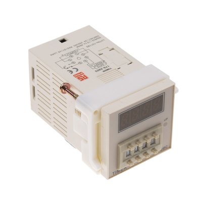 RS PRO Plug In Timer Relay, 12 → 48V dc, 1-Contact, 99.99s, 1-Function, SPDT