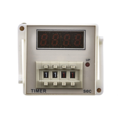 RS PRO Plug In Timer Relay, 100 → 240V ac, 1-Contact, 99.9s, 1-Function, SPDT