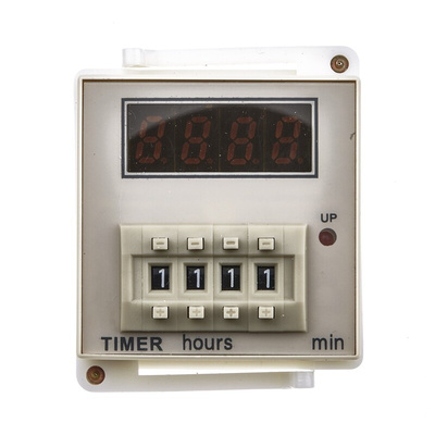 RS PRO Plug In Timer Relay, 100 → 240V ac, 1-Contact, 99h 59min, 1-Function, SPDT