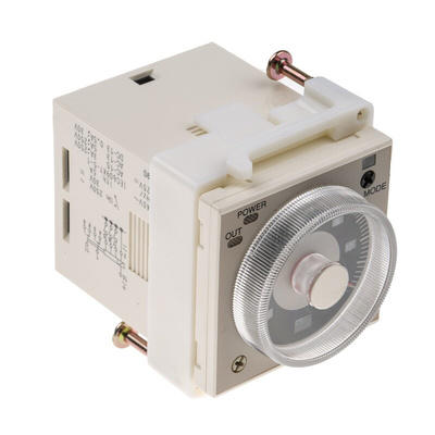 RS PRO Panel Mount Timer Relay, 100 → 125 V dc, 100 → 240V ac, 2-Contact, 0.1 s → 300h, DPDT