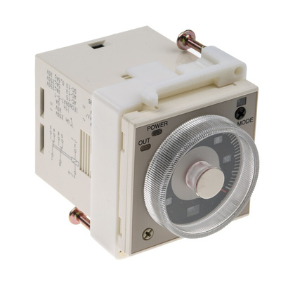 RS PRO Panel Mount Timer Relay, 12 → 48 V dc, 24 → 48V ac, 2-Contact, 0.1 s → 300h, DPDT
