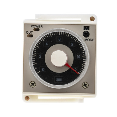 RS PRO Panel Mount Timer Relay, 12 → 48 V dc, 24 → 48V ac, 2-Contact, 0.1 s → 300h, DPDT