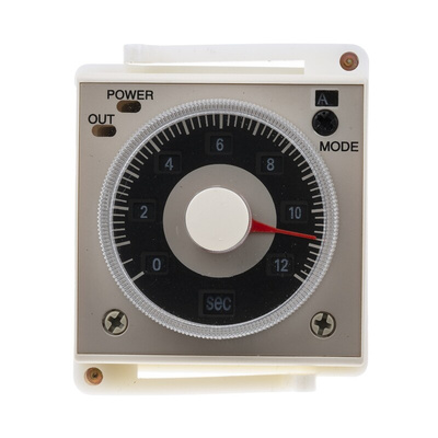 RS PRO Panel Mount Timer Relay, 220V ac, 2-Contact, 0.1 s → 300h, DPDT
