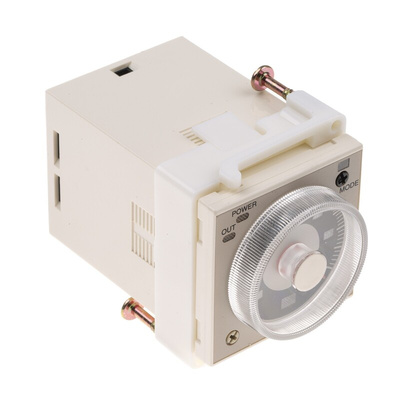 RS PRO Panel Mount Timer Relay, 220V ac, 2-Contact, 0.1 s → 300h, 1-Function, 2 x SPDT