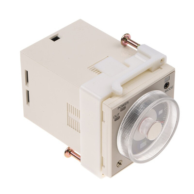 RS PRO Panel Mount Timer Relay, 110V ac, 2-Contact, 0.1 s → 300h, 1-Function, 2 x SPDT