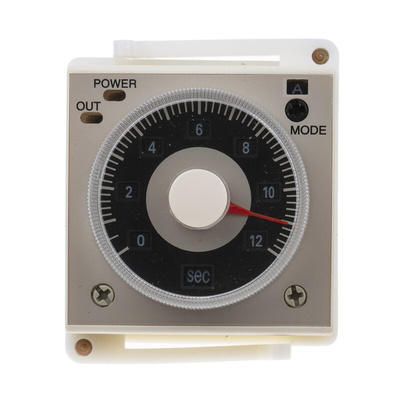 RS PRO Panel Mount Timer Relay, 110V ac, 2-Contact, 0.1 s → 300h, 1-Function, 2 x SPDT