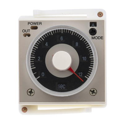 RS PRO Panel Mount Timer Relay, 24V dc, 2-Contact, 0.1 s → 300h, 1-Function, 2 x SPDT