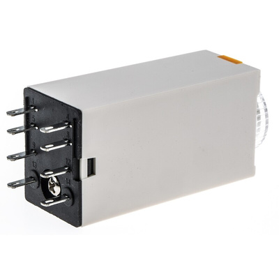 RS PRO Plug In Timer Relay, 230V ac, 2-Contact, 0.1 → 3min, 1-Function, DPDT
