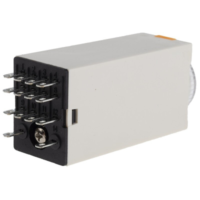 RS PRO Plug In Timer Relay, 110V ac, 4-Contact, 0.5 → 10s, 1-Function, 4PDT