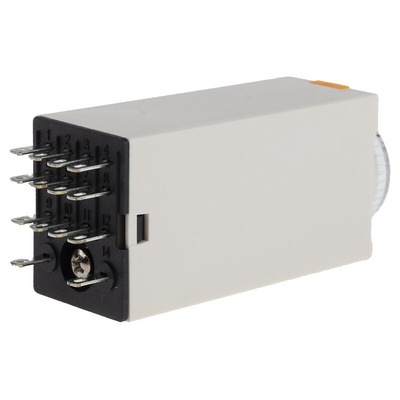 RS PRO Plug In Timer Relay, 24V dc, 4-Contact, 0.2 → 5s, 1-Function, 4PDT
