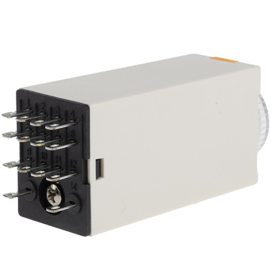 RS PRO Plug In Timer Relay, 24V dc, 4-Contact, 0.5 → 10s, 1-Function, 4PDT