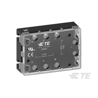 TE Connectivity SSR3 Series Solid State Relay 3 Phase, 16 A Load, Panel Mount, 480 V ac Load