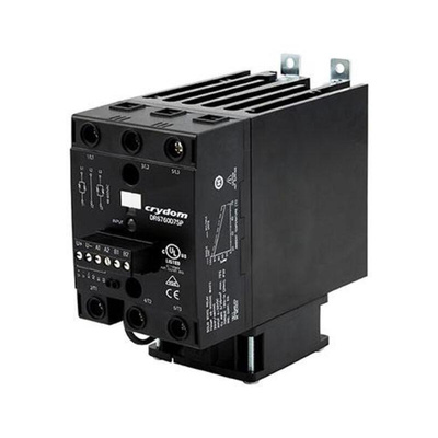 Sensata / Crydom DR67 Series Solid State Relay, 75 A Load, DIN Rail Mount, 600 V ac Load