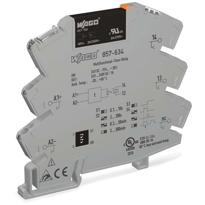 Wago 857 Series Solid State Relay, 1 A Load, DIN Rail Mount, 230 V ac/dc Load
