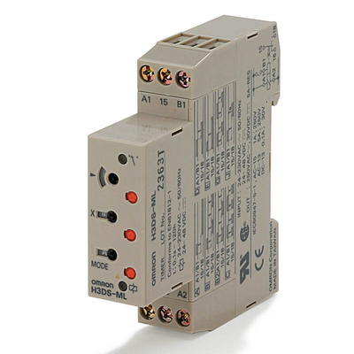 Omron EF7616. Series DIN Rail Mount Timer Relay, 24 → 230 V ac, 24 → 48V dc, 1-Contact, 0.1 s →