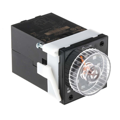 Crouzet Plug In Timer Relay, 12 → 240 V dc, 24 → 240V ac, 2-Contact, 0.02 → 300 h, 0.02 →