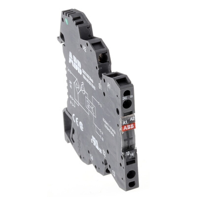 ABB Solid State Relay, DIN Rail Mount, 24 V dc Control