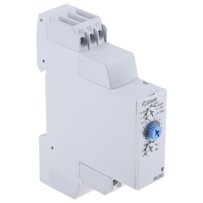 Crouzet DIN Rail Mount Timer Relay, 12 → 240V ac/dc, 1-Contact, 0.1 s → 100h, SPDT