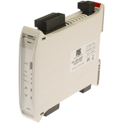 RS PRO Signal Conditioner, Universal Input, Current, Voltage, Relay Output, 20 → 240 V ac, 20 → 240V dc
