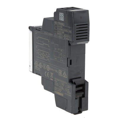 Schneider Electric RE17R Series DIN Rail Mount Timer Relay, 24 V dc, 24 → 240V ac, 2-Contact, 0.1 s →